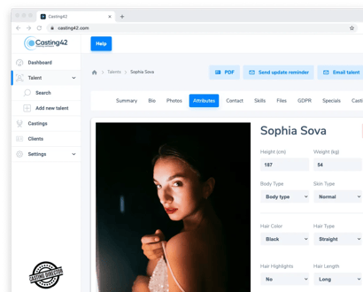 Casting software example